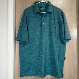 •SOLD• Greg Norman Play Dry teal short sleeve Polo